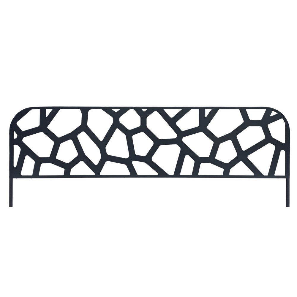 Bordure métal décoratif à planter STONE - 0,40 x 1 m - Ardoise