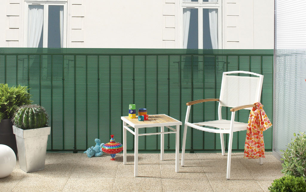 Brise-vue plastique vert 85% occultant 1,2 x 5 m TRIONET