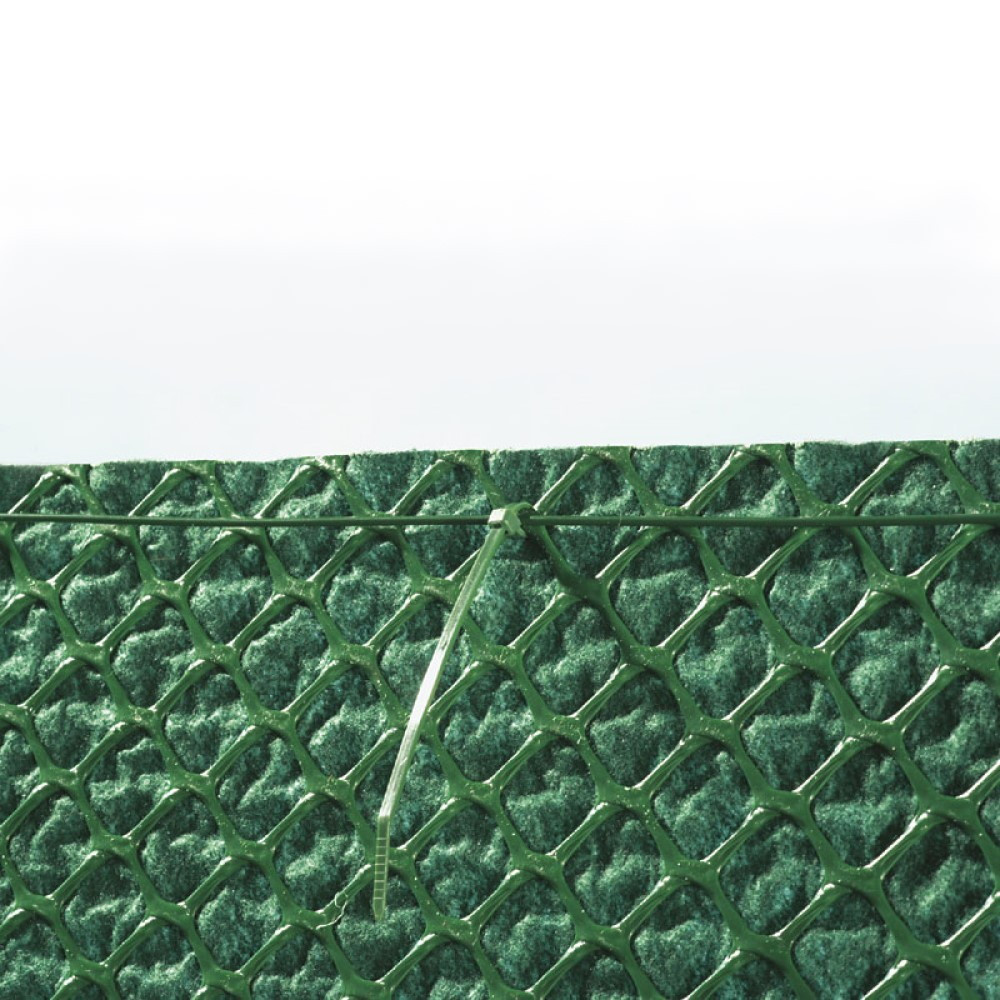 Brise-vue vert en maille plastique 100% occultant TANDEM - 1,5 x 5 m