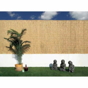 Canisse naturelle multi-tiges 1,5 x 5 m - roseaux fins - tissage galvanisé