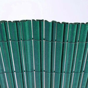 Canisse PVC double face verte 1,5 x 3 m - fil PEHD - 30 % recyclé