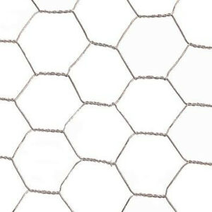 Grillage métalique 1,5 x 25 m - maille 25 x 0,8 mm - structure hexagonale - triple torsion
