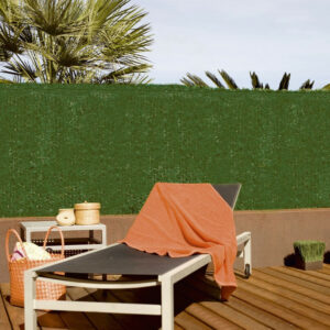 Haie artificielle 85% occultant - PVC vert 1,5 x 3 m GREENSET