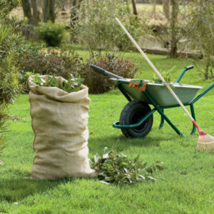Lot de 3 sacs à déchets verts naturels " Jutebag"