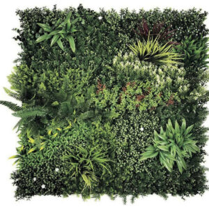 Panneau décoratif Grazing feuillage synthétique - Vert - 1x1m