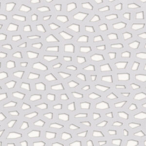 Panneau design décoratif en PP MOSAÏC 1 x 2 m - Blanc
