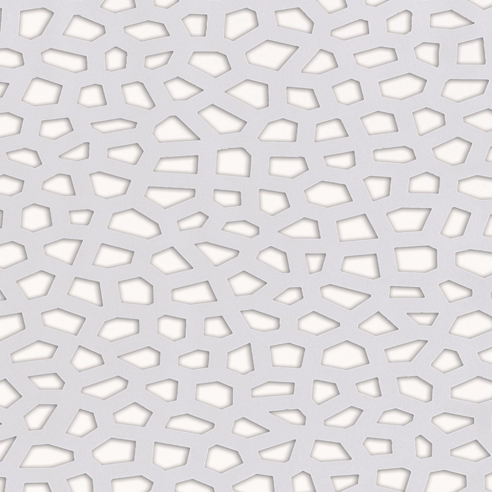 Panneau design décoratif en PP MOSAÏC 1 x 2 m - Blanc