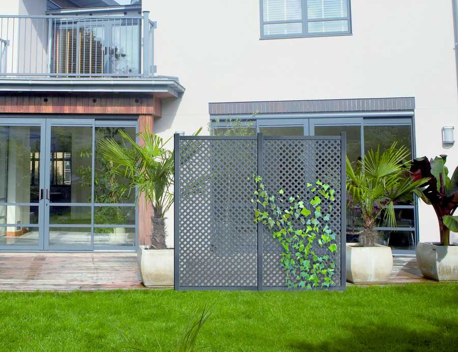 Panneau PRIVAT décoratif - 1 x 2 m - Anthracite