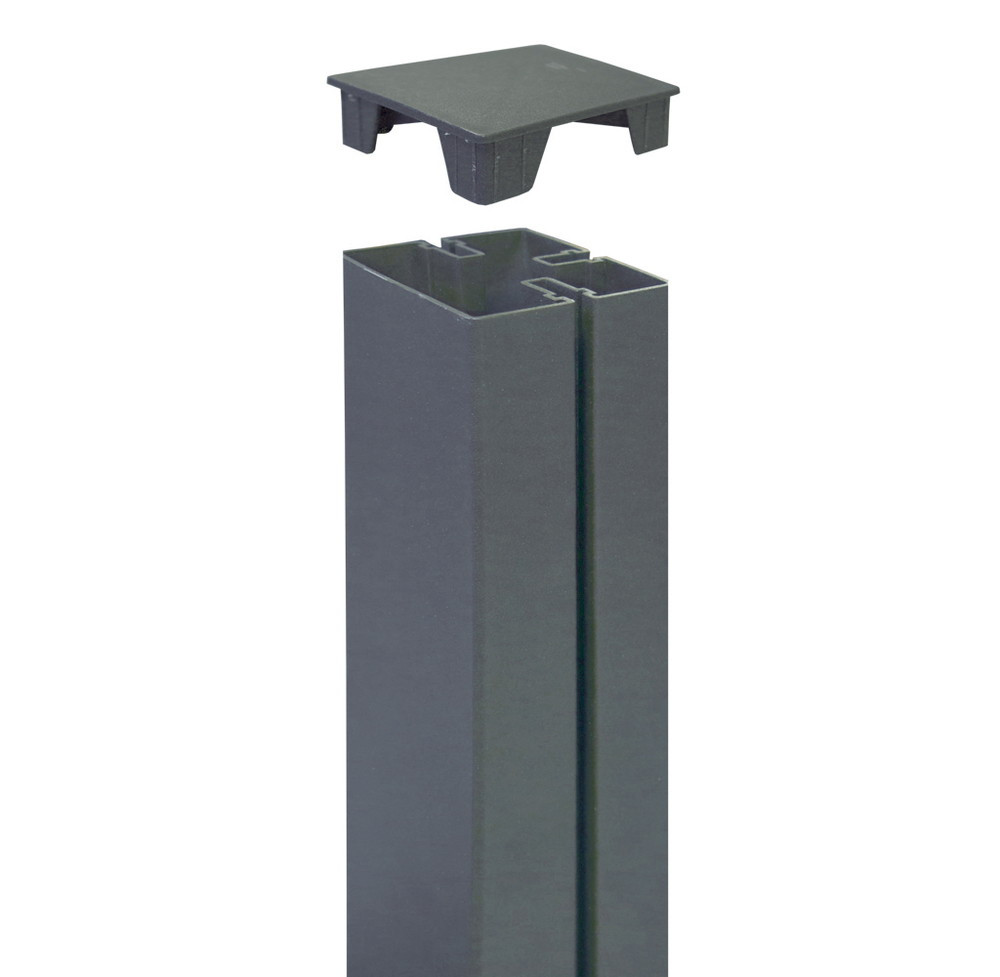 TAP ALUPOST - Lot de 2 bouchons pour ALUPOST - Anthracite