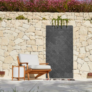 Treillis pare-vue anthracite 120 x 60 cm - tiges de saule - fil galvanisé