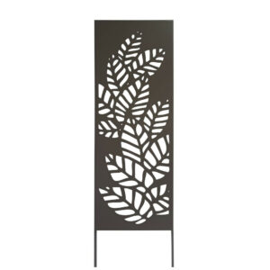 Trellis métal décoratif à planter ATHEA - 0,33 x 1,20 m - Brun