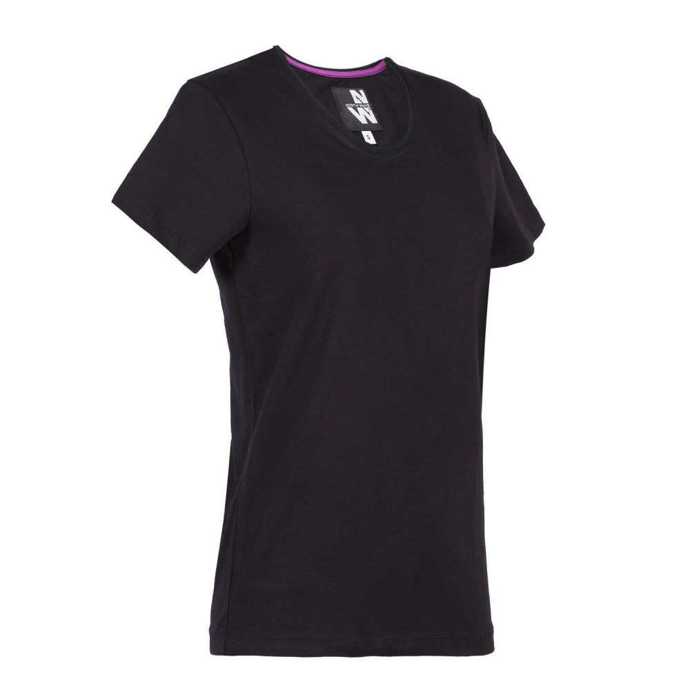 Tee-shirt de travail Romane noir, taille XS, NORTH WAYS