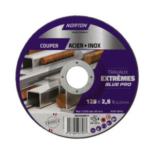 Disque acier/inox NORTON extreme 125x2,5