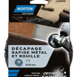 Disque décapant express NORTON, 125 mm, métal et rouille