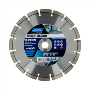 Disque diamant intensif segmenté pour matériaux de construction NORTON,Diam230mm