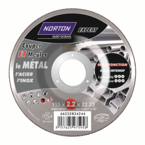 Disque multifonction tronçonnage et ébarbage pour métal NORTON