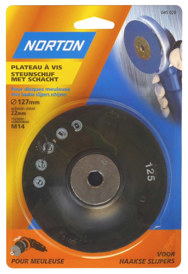 Plateau de ponçage Ø 125 mm pour meuleuse