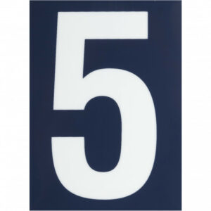 Chiffre 5 en plastique