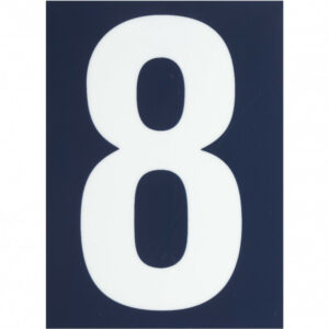 Chiffre 8 en plastique