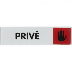 Plaque privé en plastique