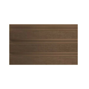 Panneau brise-vue composite 5 m - lames verticales effet teck