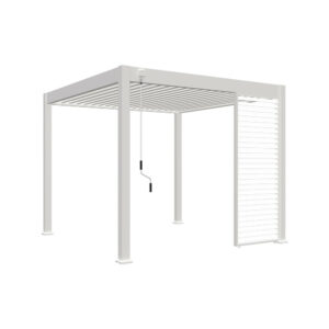 Panneau brise-vue ventelles horizontales 1M Ombréa - Blanc