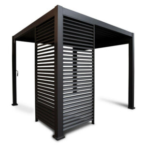 Panneau brise-vue ventelles verticales 100 cm - Anthracite