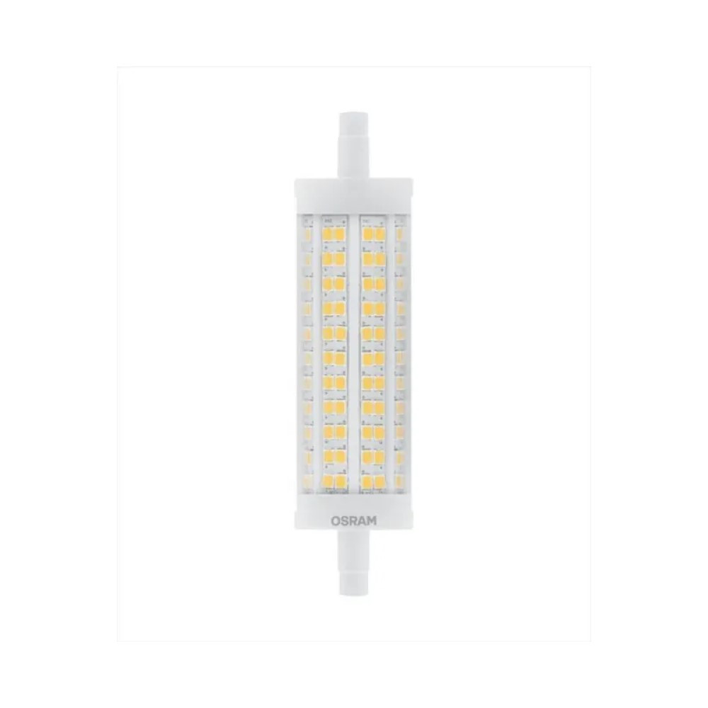 Ampoule led crayon R7S en verre 2452Lm blanc chaud
