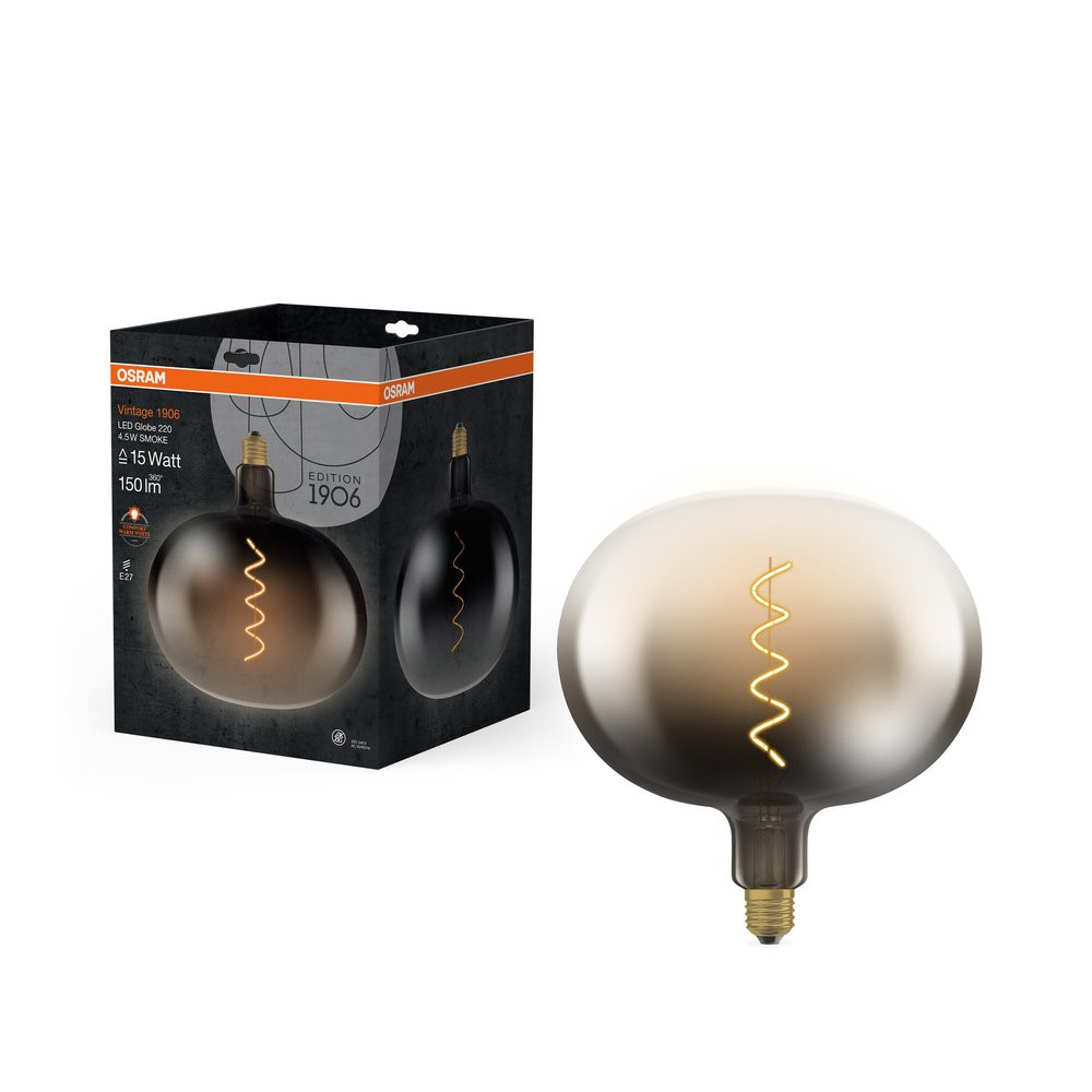 Ampoule led décorative, ballon E27, 150lm , blanc chaud, OSRAM