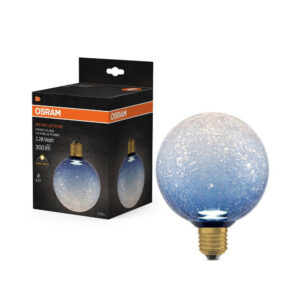 Ampoule led décorative globe E27, 300lm , bleu, OSRAM