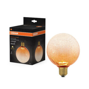 Ampoule led décorative globe E27, 300lm , orange, OSRAM