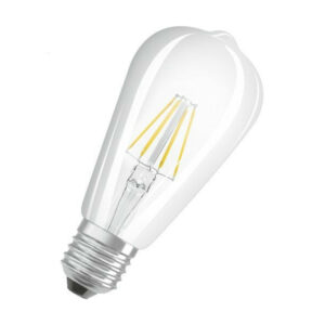 Ampoule variable led clair edison E27 730 Lm 60 W blanc neutre, OSRAM