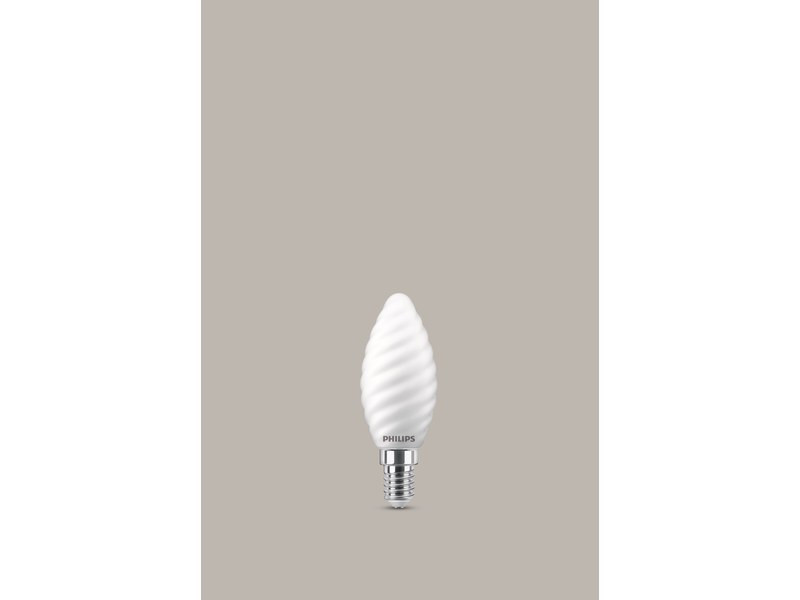 Ampoule variable led dépoli flamme torsadée e14 470 Lm 40 W blanc chaud, OSRAM