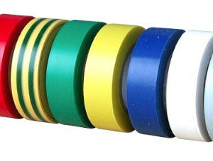 10 rouleaux de ruban adhésif PVC électricien multicolores