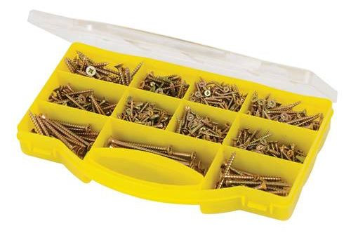 780 Vis à bois bichromatées à tête fraisée Pz - de Ø 3 x 16 mm à Ø 5 x 80 mm