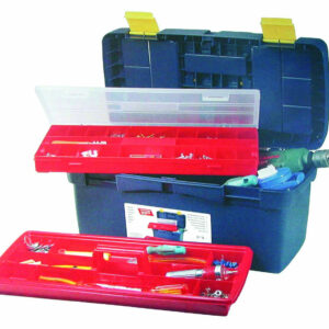 Boite à outils avec baladeur et organiseur