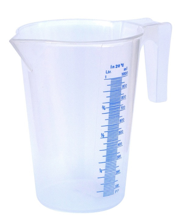 Broc à bec verseur transparent 1 L