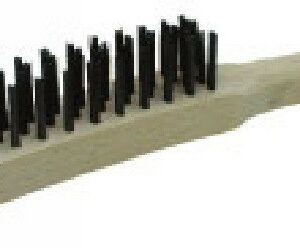 Brosse à manche (4 rangs fils dur acier inox)