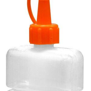 Burette en plastique, corps accordéon, bec plastique 60 ml