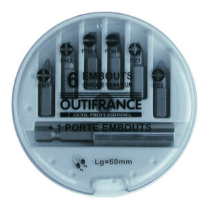 Coffret de 7 embouts de vissage