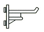 Crochet pour panneau mural (nylon - droit renforcé 50 mm)