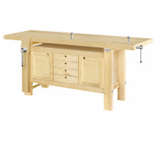 Etabli menuisier professionnel 2,00 m a caisson 2,00 m 0,50 m 0,85 m 96 kg