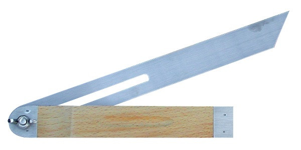 Fausse équerre de menuisier 250 mm - talon plastique