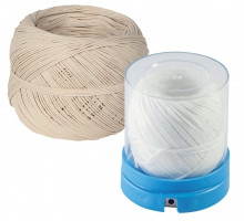 Ficelle alimentaire Ficelle blanche en boîte avec découpeur  60 m 19 g