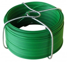 Fil de fer plastifié vert n°5 Ø 1 mm x 50 m