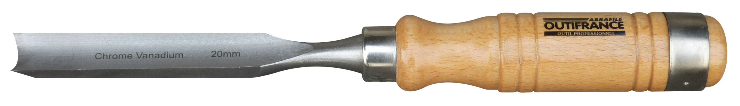 Gouge de menuisier manche en bois 10 mm