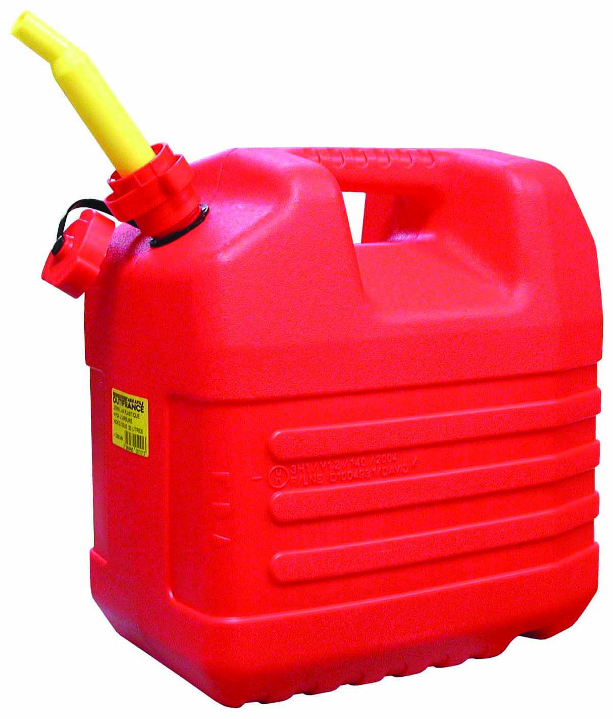Jerrican plastique hydrocarbure bec verseur 20L