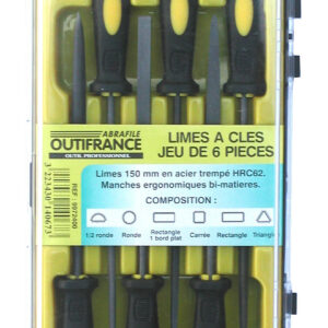 Jeu 6 limes de précision type Geneve
