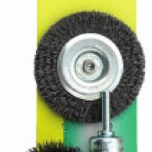 Jeu de 3 brosses metalliques rotatives