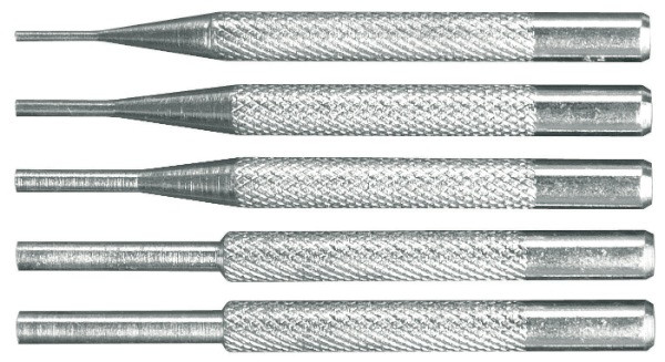 Jeu de chasse-goupilles Ø 2 - 3 - 4 - 5 - 6 mm